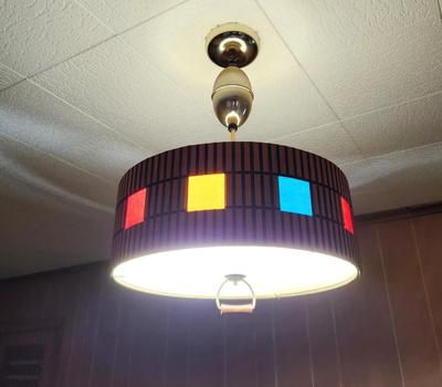 Lot #117 Fantastic Mid Century Modern Hanging Light Fixture