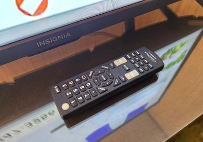 Lot #123 insignia Flat Screen TV - 40" with remote - digital antenna - has Firestick