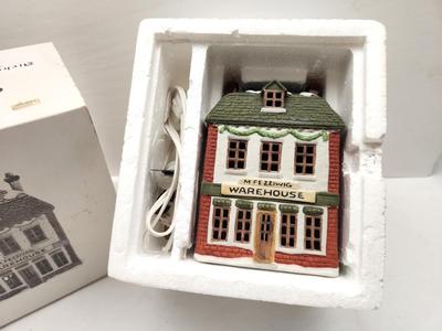 Lot #132 Dept 56 Dicken's Village "Fezziwig's Warehouse" - retired