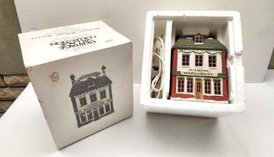 Lot #132 Dept 56 Dicken's Village "Fezziwig's Warehouse" - retired