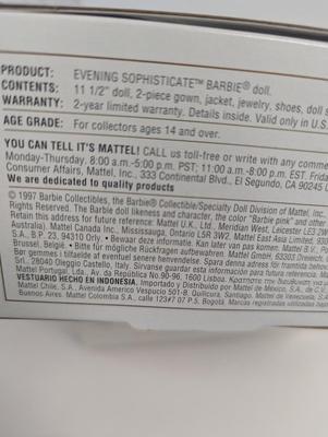 Classique Benefit Ball & Collectors Edition Evening Sophisticate Barbies Lot 2