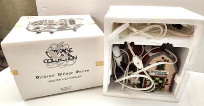 Lot #144 Dept 56 Dicken's Village Lighted House - "Booter and Cobbler" - original box