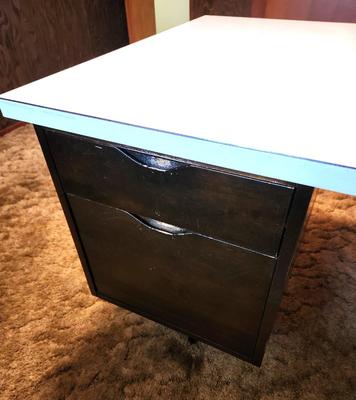 Lot #147 Entire System - MCM desk/office/wall system - shelves, cabinets, etc.