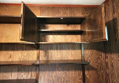 Lot #147 Entire System - MCM desk/office/wall system - shelves, cabinets, etc.