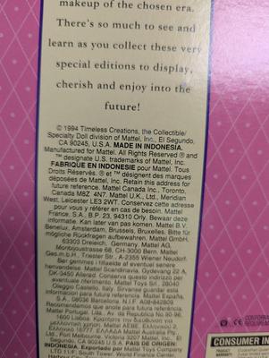 The Great Eras Collection Elizabethan Queen Barbie Lot 8