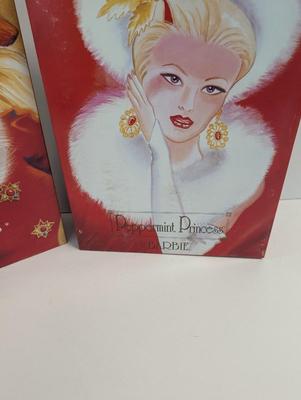 Limited Edition The Winter Princess Collection Jewel Princess & Peppermint Princess Barbies Lot 12