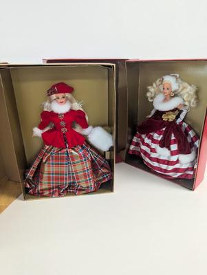 Limited Edition The Winter Princess Collection Jewel Princess & Peppermint Princess Barbies Lot 12