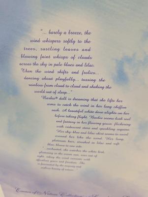 Limited Edition Essence Of Nature Collection Second In A Series Whispering Wind Barbie Lot 19