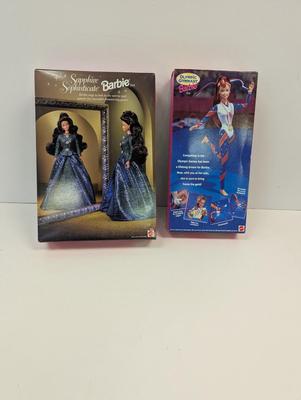 Special Edition Sapphire Sophisticate & Redhead Olympic Gymnast Barbies Lot 23