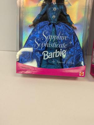 Special Edition Sapphire Sophisticate & Redhead Olympic Gymnast Barbies Lot 23