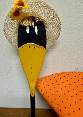 Fall Season Decor Lot - Turkey Crow Scarecrow etc