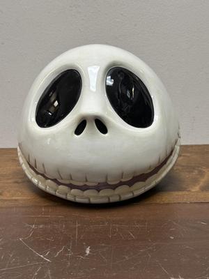 NIGHTMARE BEFORE CHRISTMAS Jack Skellington Head Cookie Jar Disney Direct Touchstone Retired Rare!