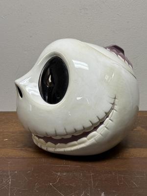 NIGHTMARE BEFORE CHRISTMAS Jack Skellington Head Cookie Jar Disney Direct Touchstone Retired Rare!