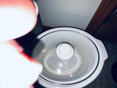 GEORGE FOREMAN GRILL AND A MEDIUM CROCK POT