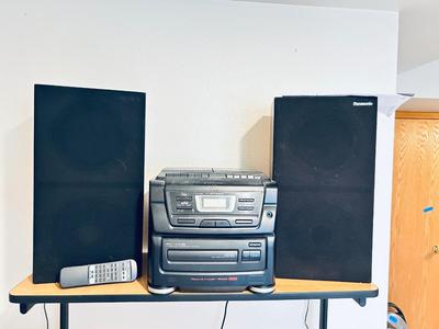 JVC STEREO, PANASONIC SPEAKERS AND SUPERBLONG HDMI CORDS
