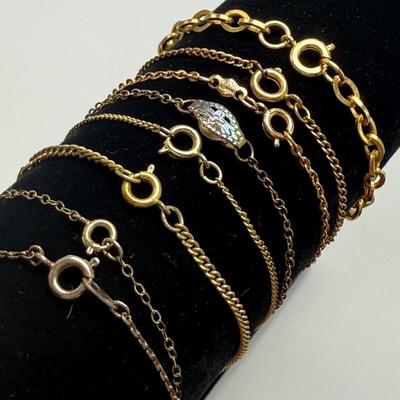 Gold Toned Necklaces with Pendants by Sarah Coventry & More (ST-HS)