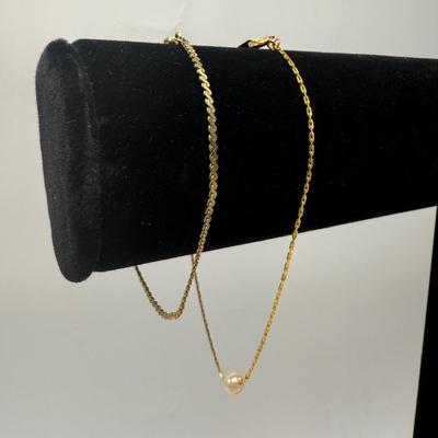 Gold Toned Necklaces with Pendants by Sarah Coventry & More (ST-HS)