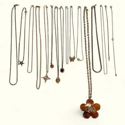 Gold Toned Necklaces with Pendants by Sarah Coventry & More (ST-HS)