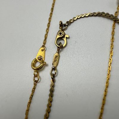 Gold Toned Necklaces with Pendants by Sarah Coventry & More (ST-HS)