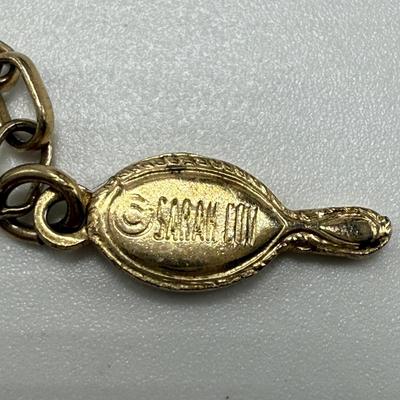 Gold Toned Necklaces with Pendants by Sarah Coventry & More (ST-HS)
