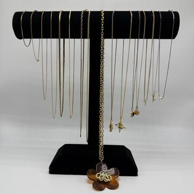 Gold Toned Necklaces with Pendants by Sarah Coventry & More (ST-HS)