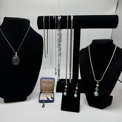 Semi-Precious Gemstones with Sterling Chains & More (ST-HS)