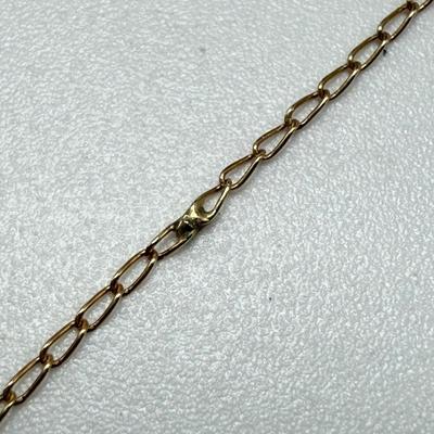 Two 14K Gold Chain Necklaces (ST-HS)