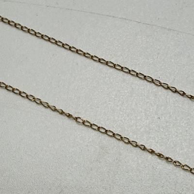 Two 14K Gold Chain Necklaces (ST-HS)