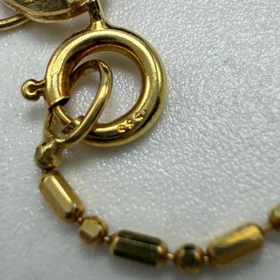 Two 14K Gold Chain Necklaces (ST-HS)