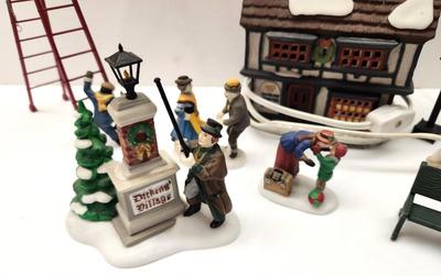 Lot #157 Lot of Dept. 56 Village Accessories - 1 house, 9 figures