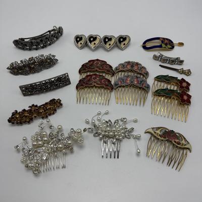 Cloisonné Enamel Hair Combs & More Hair Accessories (ST-HS)