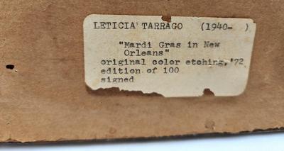 Lot #158 "Mardi Gras in New Orleans" Artist's Proof from Listed Artist