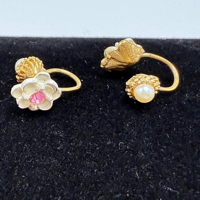 Krementz Set with Monet & More Screw Back Clip Earrings (ST-HS)