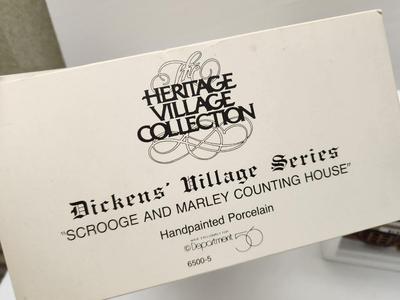 Lot #167 Dept 56 Lighted House - Dicken's Village - Scrooge and Marley