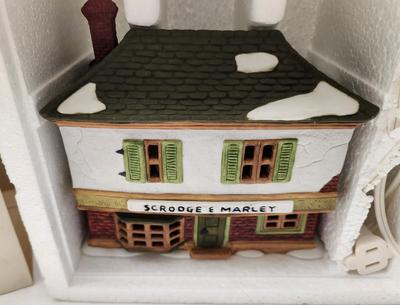 Lot #167 Dept 56 Lighted House - Dicken's Village - Scrooge and Marley