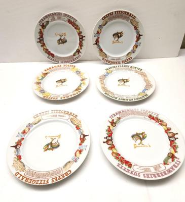 Lot #173 Lot of 6 Vintage Dessert Plates - Brennan's Restaurant