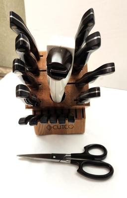Lot #178 Cutco Knife Block with 16 pieces