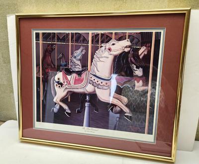 Lot #179 "The Last Carousel" signed/numbered print - Brad Thompson
