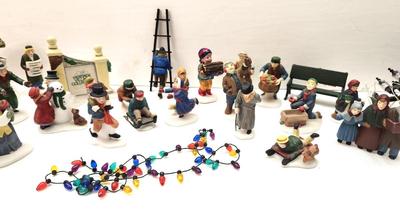 Lot #185 Large Lot of Dept 56 Village Accessories - 27 pieces