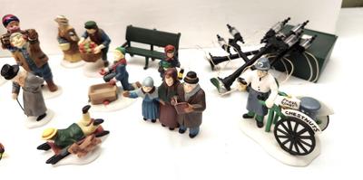 Lot #185 Large Lot of Dept 56 Village Accessories - 27 pieces