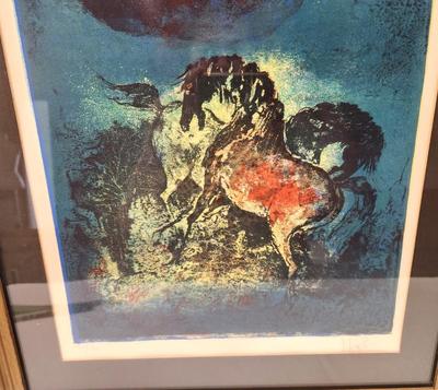 Lot #189 Signed/Numbered Lithograph by "Hoi" - Mid Century
