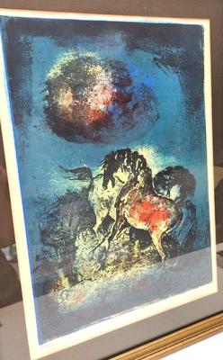 Lot #189 Signed/Numbered Lithograph by "Hoi" - Mid Century