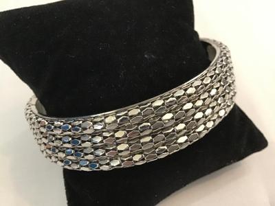 Silvertone Stepping pebbles Bangle