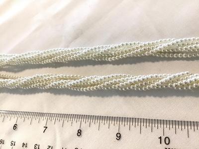Vintage Multiples Strand Faux Seed Bead Twist Necklace