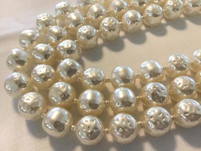Faux Baroque Pearl Vintage Necklace