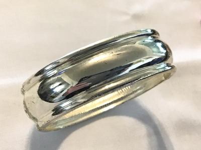 Silver Tone Clamper Bracelet