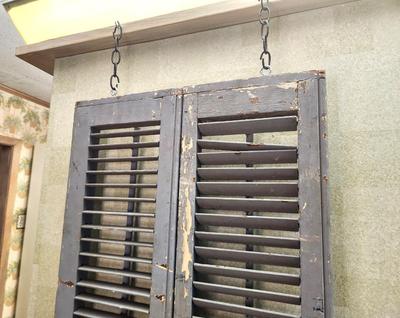 Lot #196 Chippy Double Antique Shutter