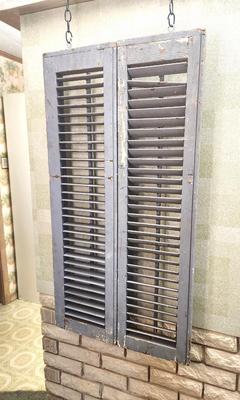 Lot #196 Chippy Double Antique Shutter