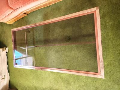 Lot #201 Vintage 70's Metal/Glass Coffee Table