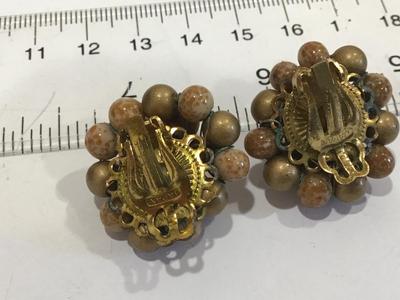 Vintage Japan Clip on Earrings